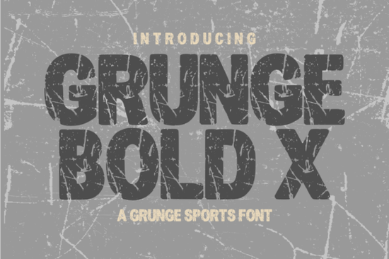 Grunge Bold X Font
